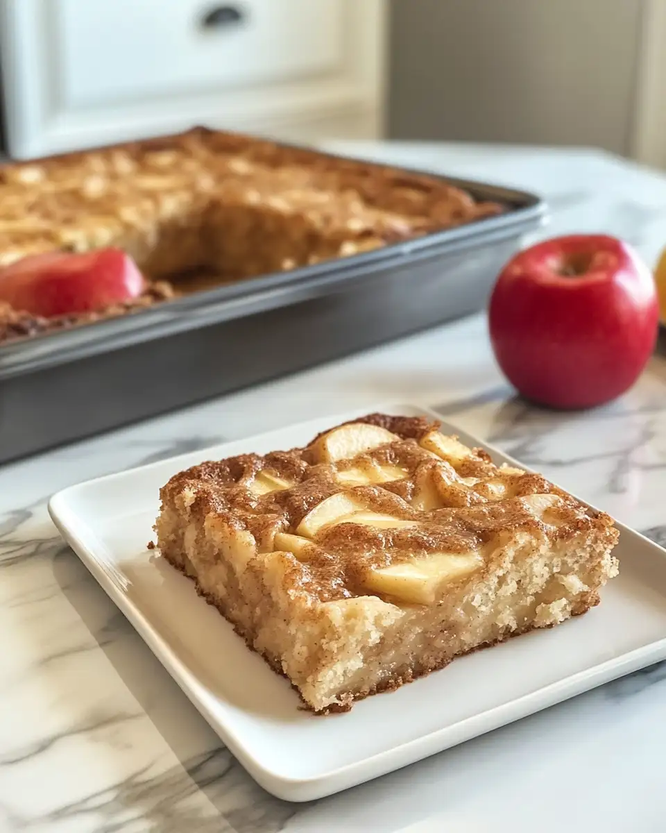 Warm Up Your Oven with an Irresistible Apple Cinnamon Sheet Cake 7 Final dish - Warm Up Your Oven with an Irresistible Apple Cinnamon Sheet Cake