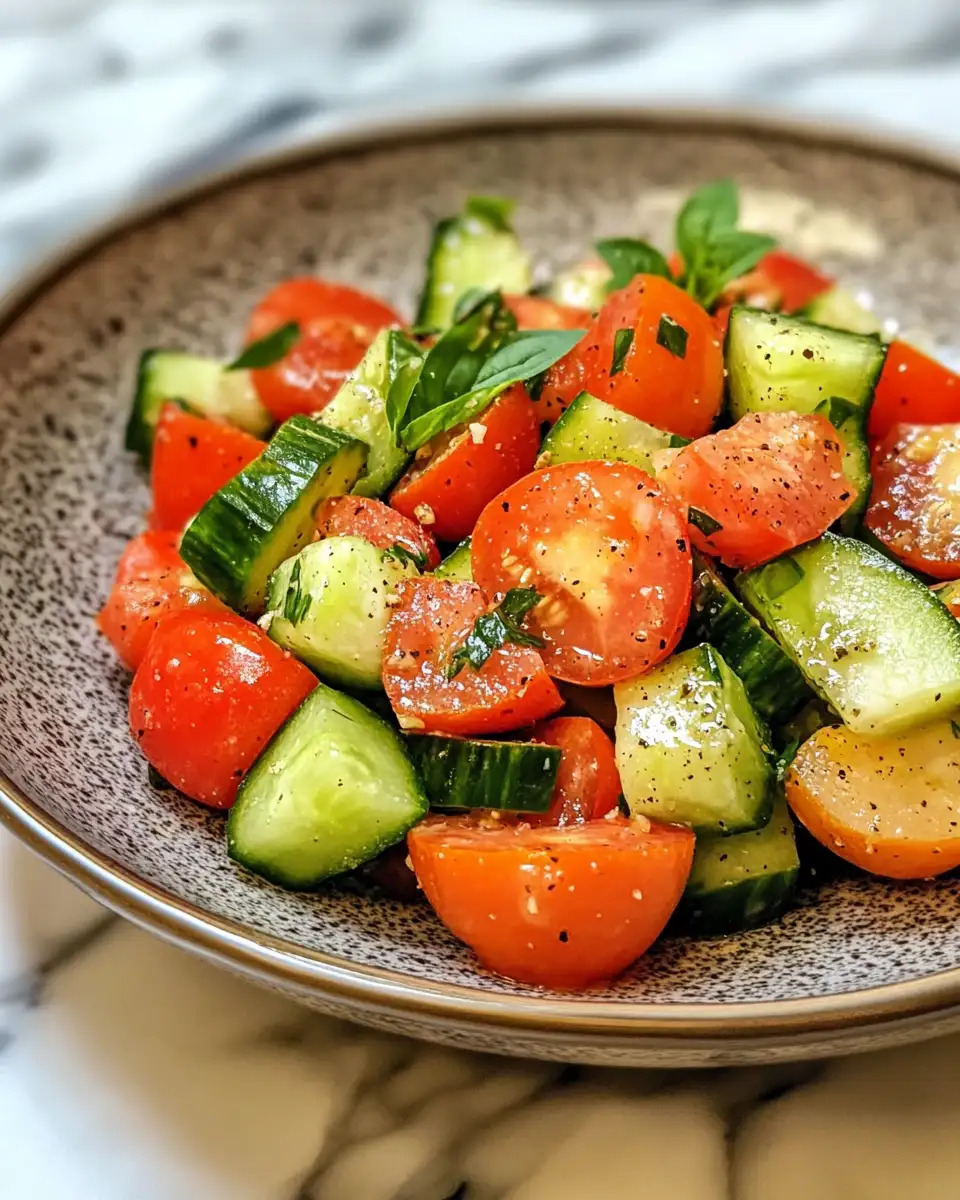 Refreshing Delight: Creamy Cucumber Tomato Salad Unveiled 7 Final dish - Refreshing Delight: Creamy Cucumber Tomato Salad Unveiled
