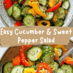 Refreshing Crunch: Easy Cucumber & Sweet Pepper Salad Delight