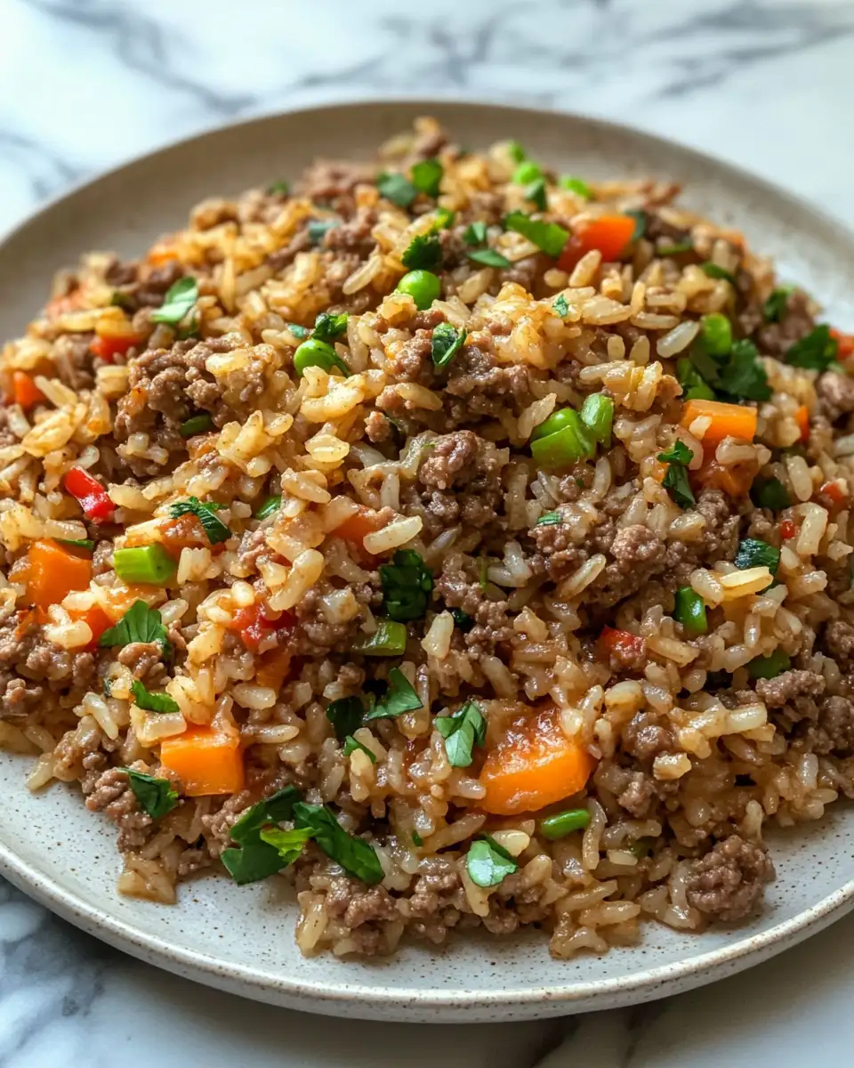 Final dish - Savory Ground Beef and Rice Recipes for Effortless Weeknight Dinners