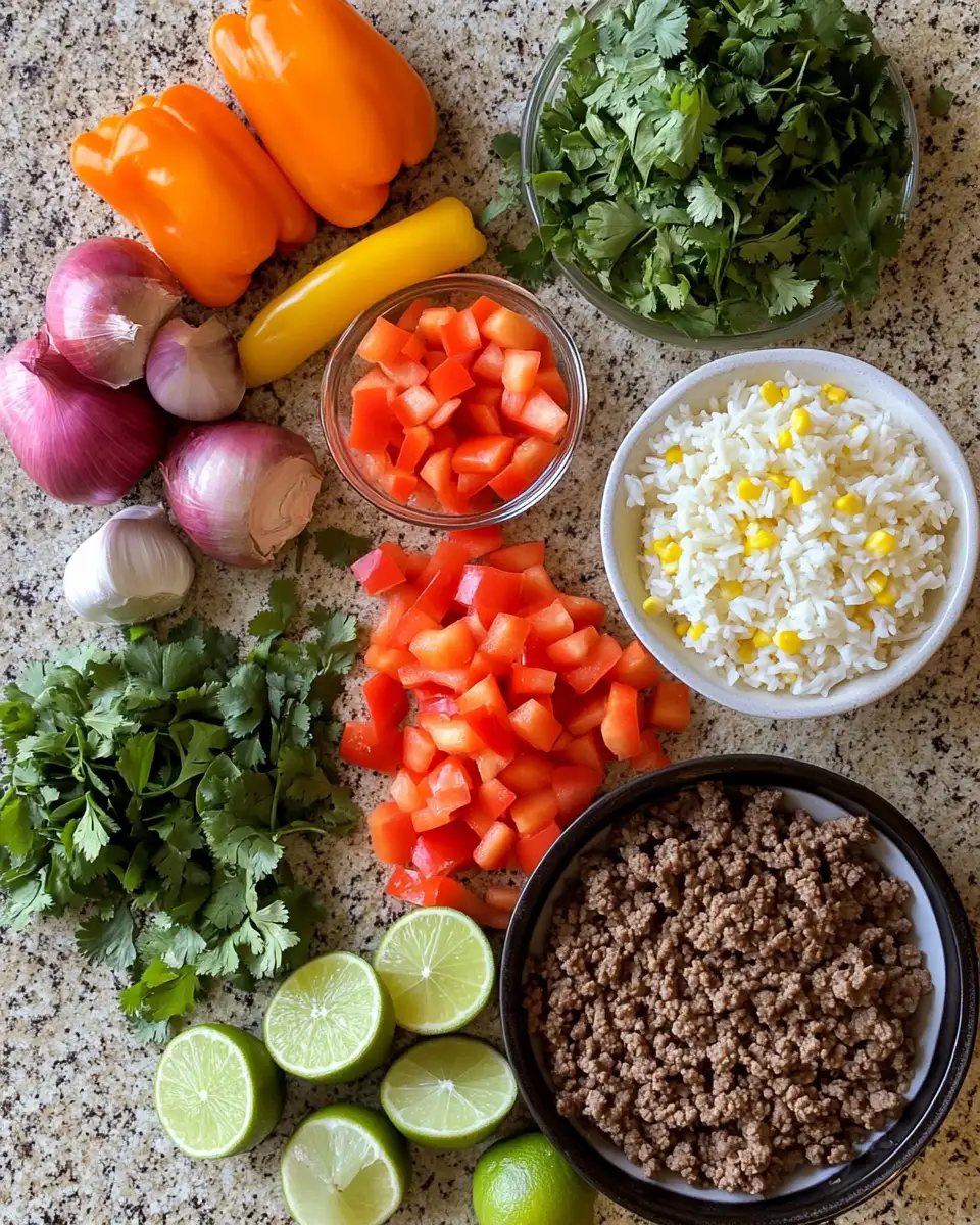 Ingredients for Savor the Flavors: Ultimate Ground Beef Bowl Bliss