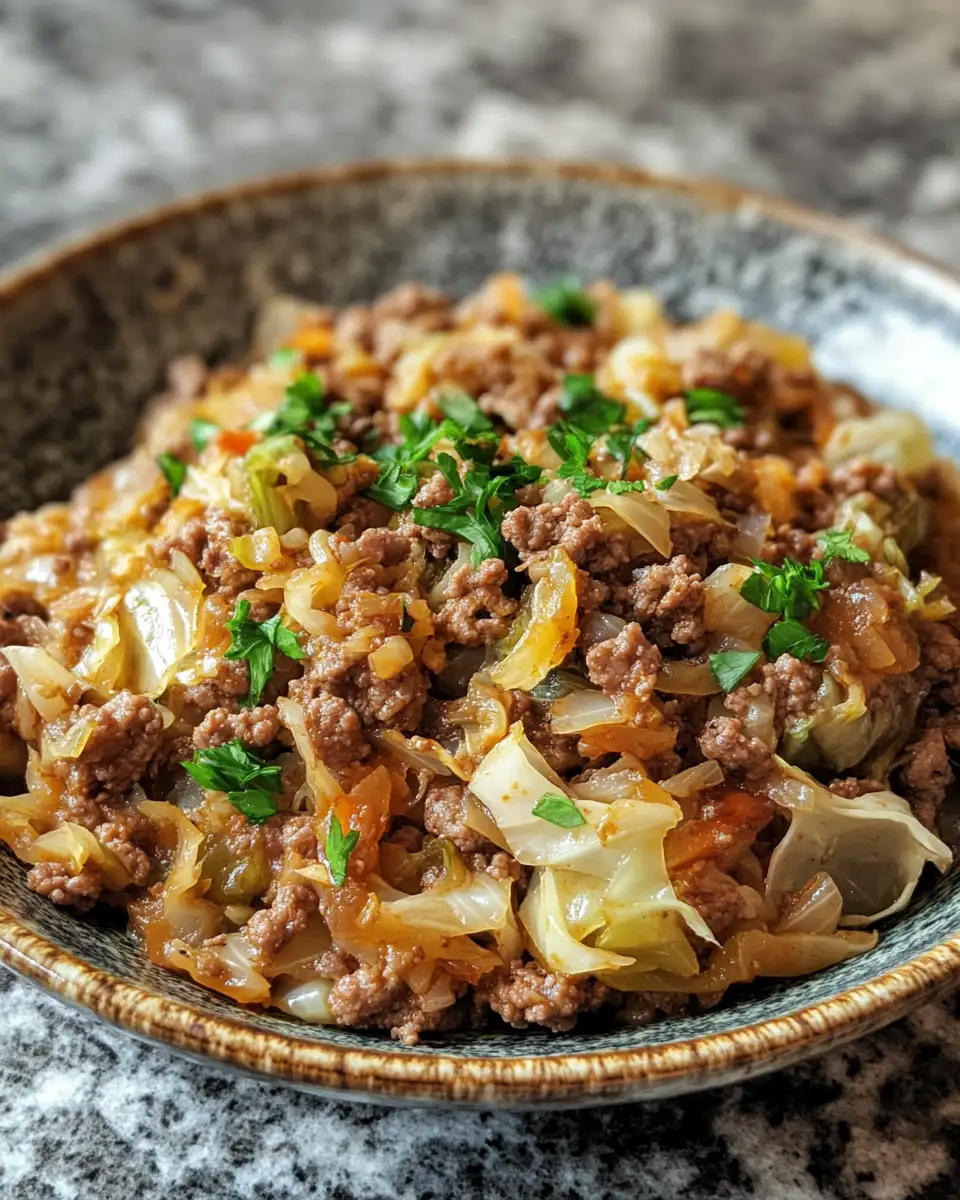 Sizzling Flavor Fusion: Ground Beef and Cabbage Recipes to Savor 7 Final dish - Sizzling Flavor Fusion: Ground Beef and Cabbage Recipes to Savor