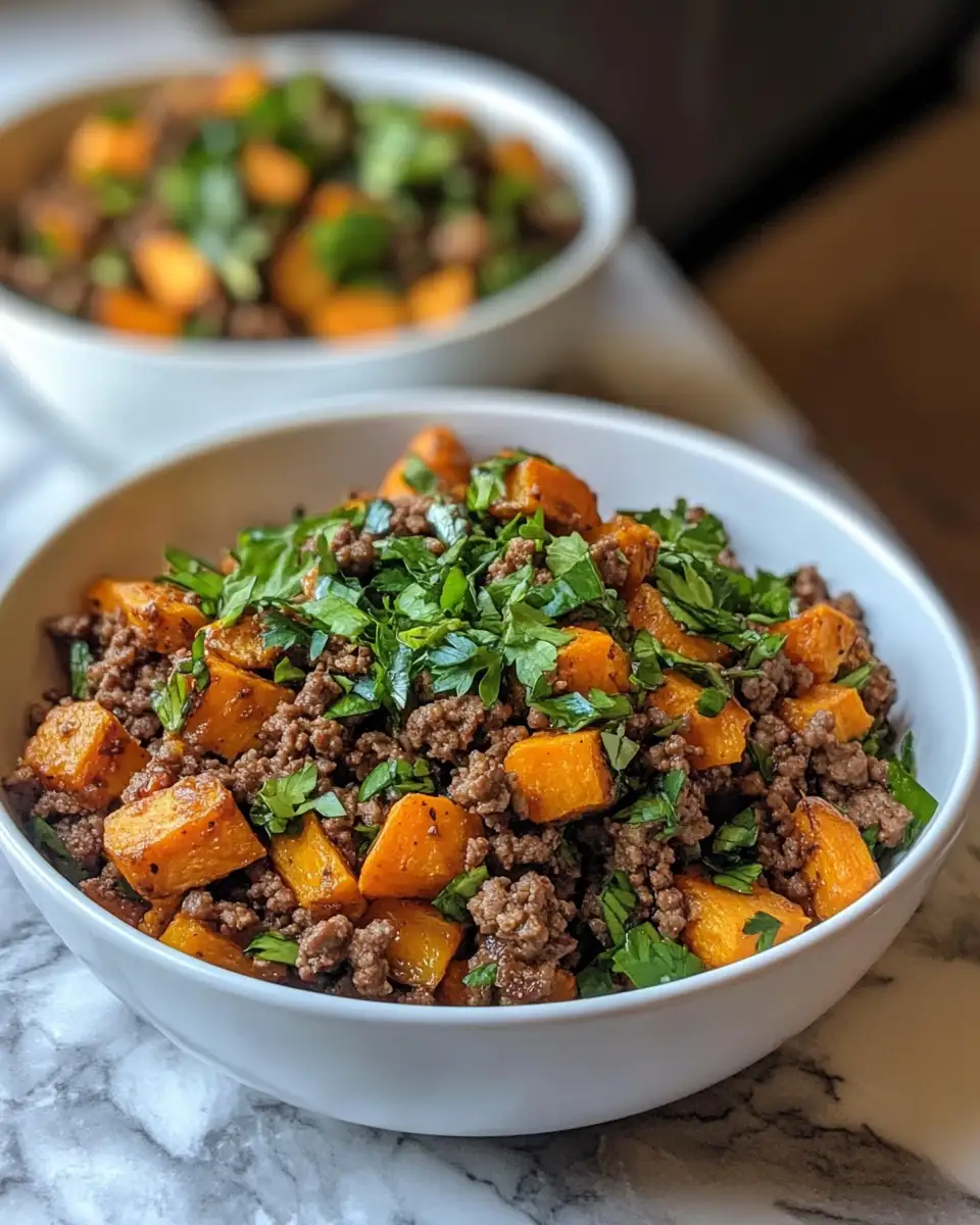Final dish - Savory Meets Sweet: Irresistible Ground Beef and Sweet Potato Recipes