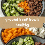 Healthy Ground Beef Bowls Packed with Flavor and Nutrition