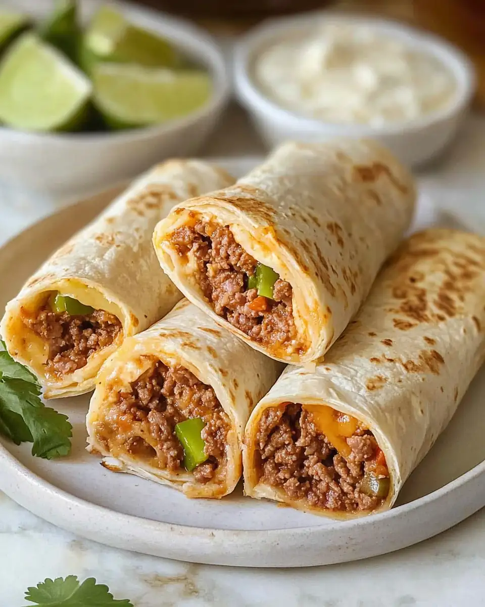 Mouthwatering Ground Beef Burritos You Need to Try Tonight - Featured Image