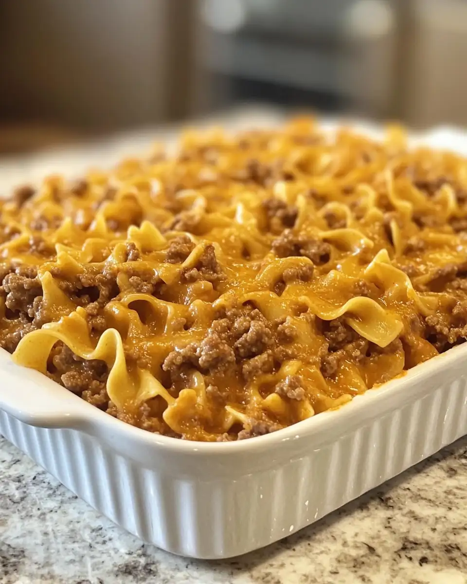 Final dish - Hearty Ground Beef Casserole Recipes with Noodles for Cozy Comfort Meals