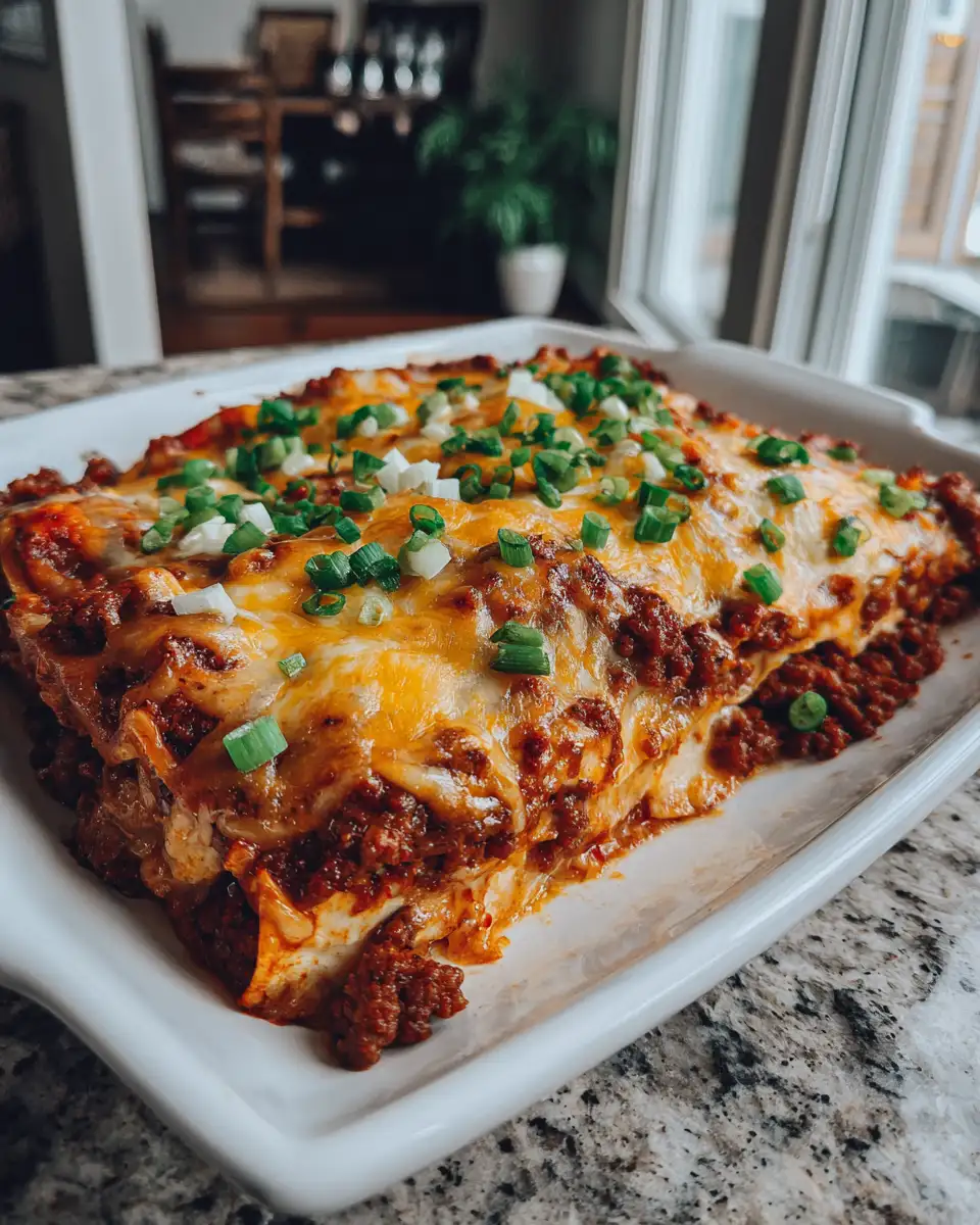 The Ultimate Ground Beef Enchilada Casserole Recipe You Need to Try 7 Final dish - The Ultimate Ground Beef Enchilada Casserole Recipe You Need to Try