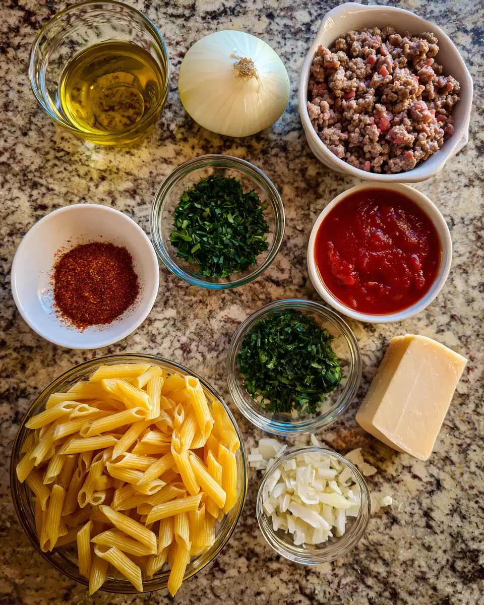 Ingredients for Delicious and Easy Pasta Recipe Halal for Every Food Lover