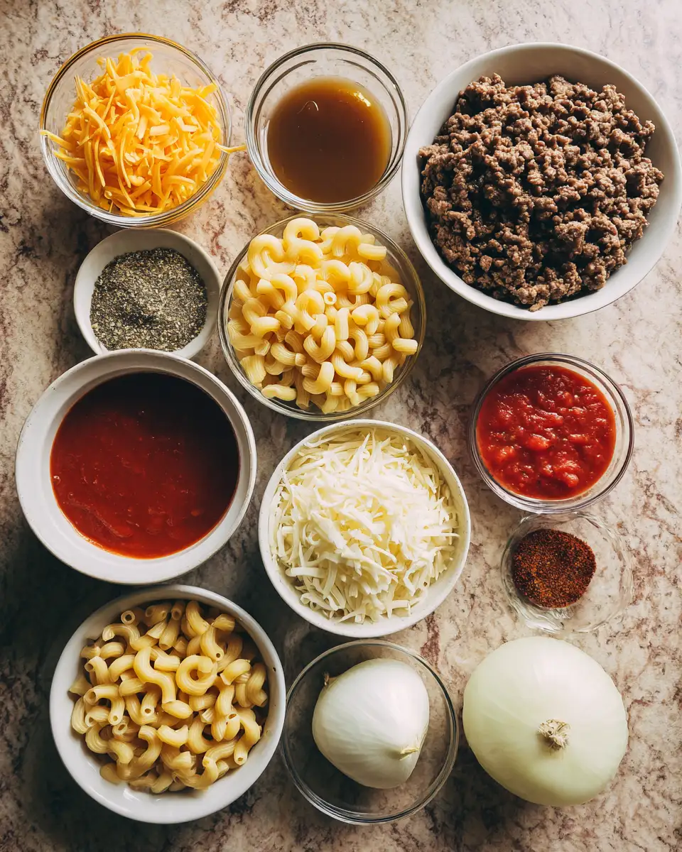 Ingredients for Hearty Hamburger Pasta Recipe That Will Become Your New Favorite Meal