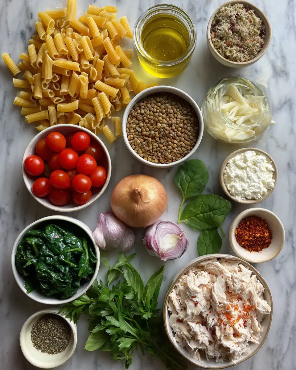 Ingredients for Power Up Your Dinner with This High Protein Pasta Recipe