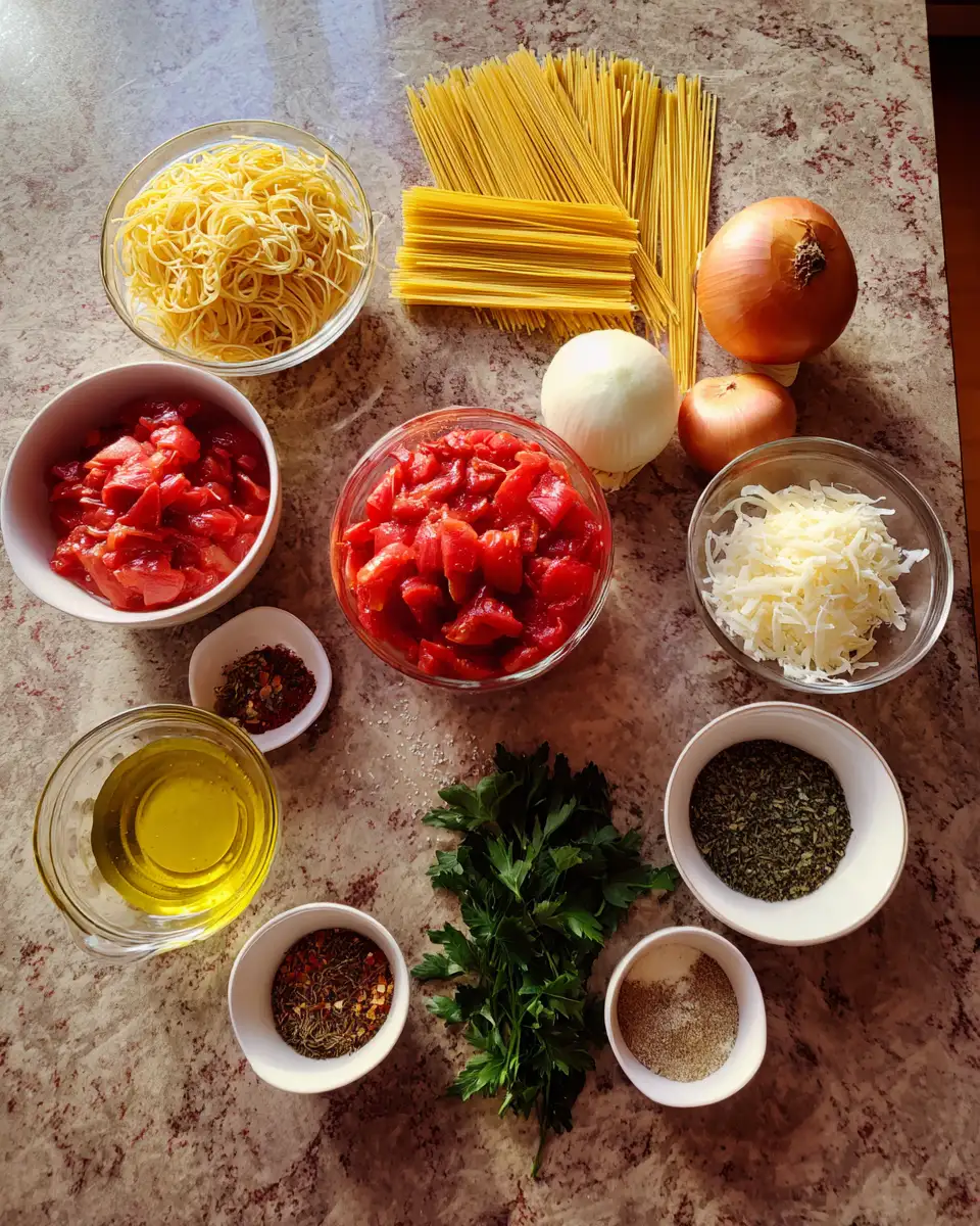 Ingredients for Easy and Delicious Pasta Recipe to Make at Home