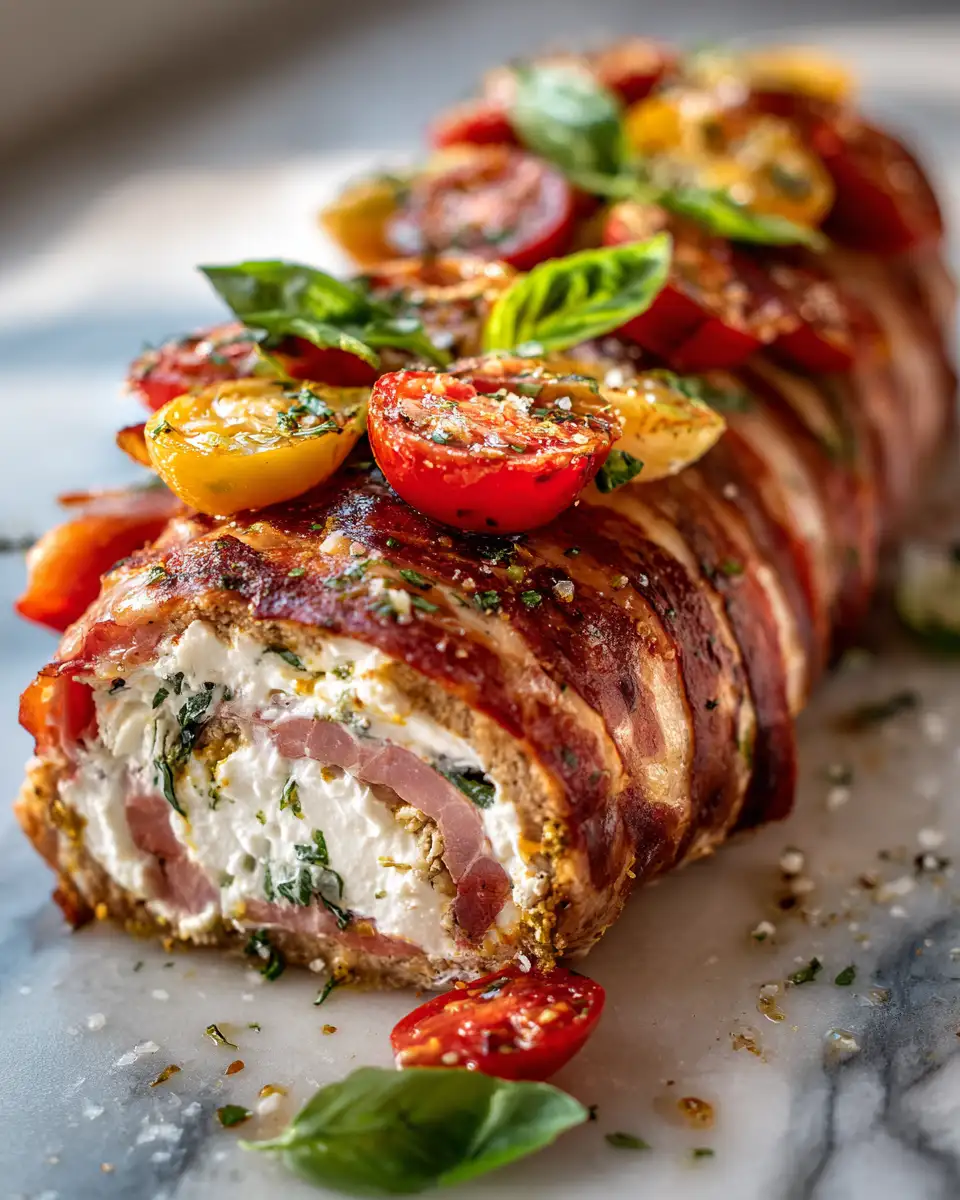 Final dish - Irresistible Antipasto Cream Cheese Log Recipe for Your Next Party