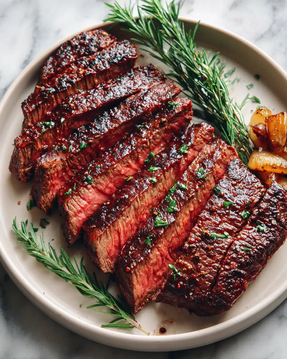 Final dish - Savor the Richness of Australian Wagyu Flank Steak Like Never Before