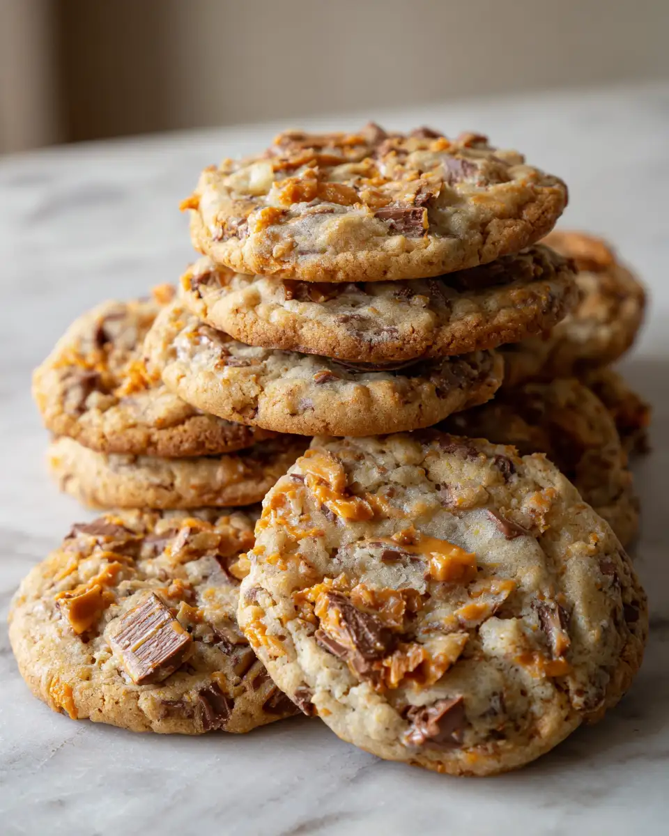 Irresistible Butterfinger Caramel Crunch Cookies You Have to Try - Featured Image