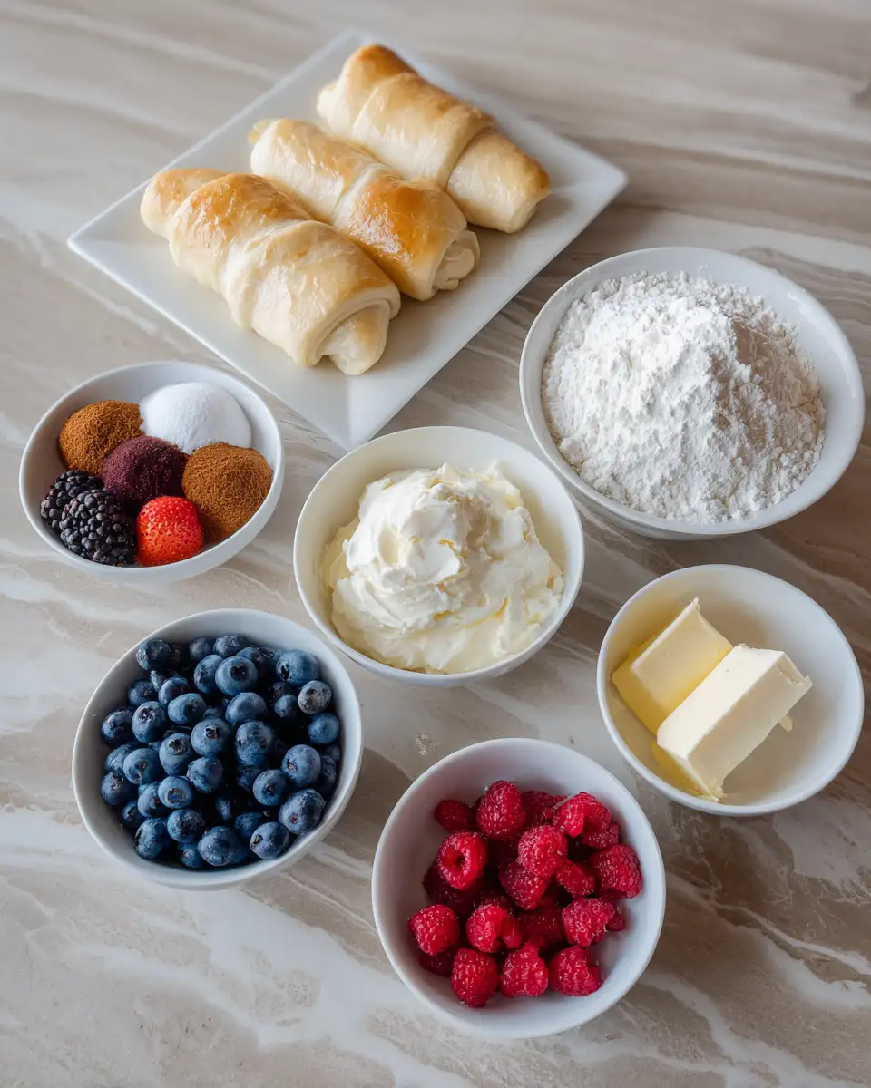 Ingredients for Irresistible Cheesecake Crescent Rolls Casserole Recipe You Need to Try