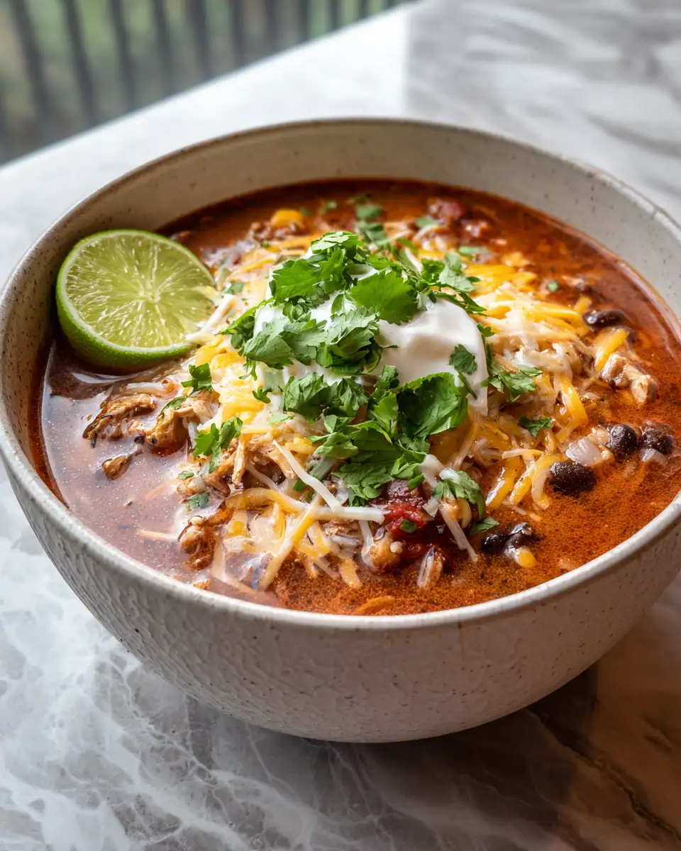 Hearty Chicken Tortilla Soup Made Easy in Your Crock Pot - Featured Image