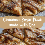 Irresistible Cinnamon Sugar Pizza Made with Flaky Crescent Rolls