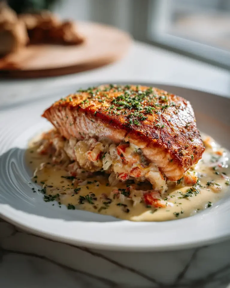Irresistible Crab and Shrimp Stuffed Salmon Recipe for Seafood Lovers - Featured Image