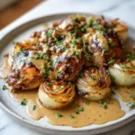 Irresistible Creamy Balsamic Chicken with Roasted Onions Recipe - Featured Image