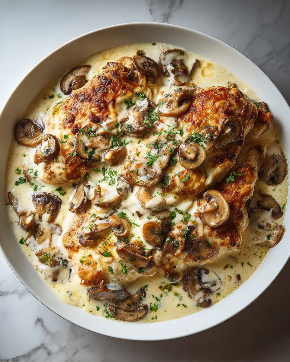 Final dish - Irresistibly Creamy Chicken and Mushroom Bake You Need to Try