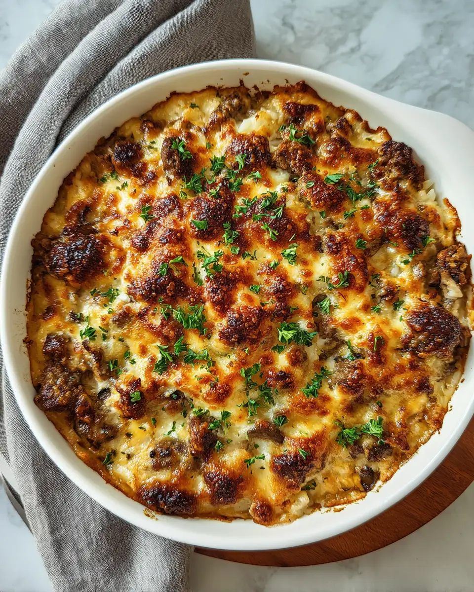 Hearty French Onion Beef Rice Casserole Recipe for Cozy Nights - Featured Image