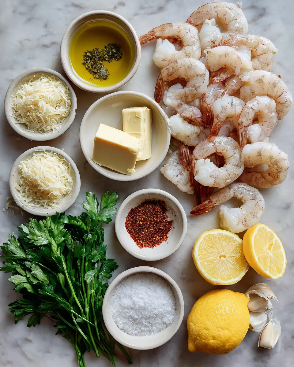 Ingredients for Irresistible Garlic Parmesan Roasted Shrimp Recipe You Need to Try
