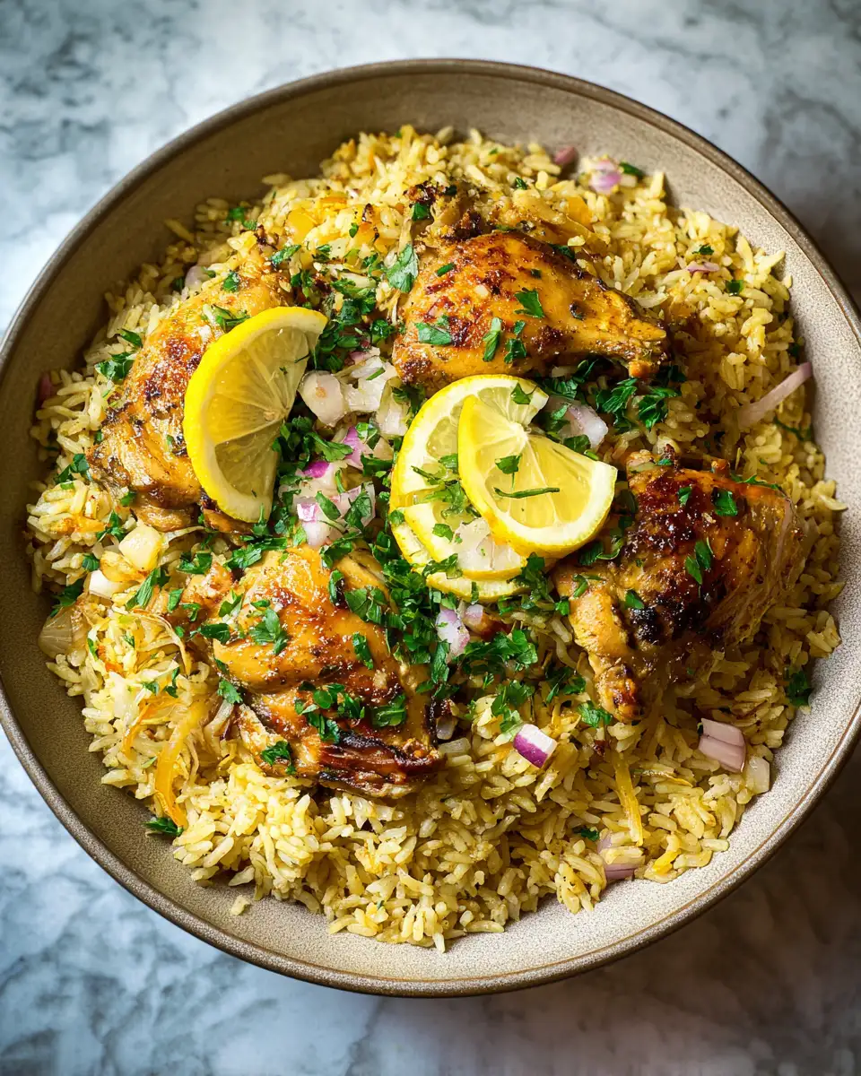 Greek Chicken and Lemon Rice One Pot Recipe for Effortless Flavorful Meals - Featured Image