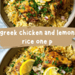 Greek Chicken and Lemon Rice One Pot Recipe for Effortless Flavorful Meals