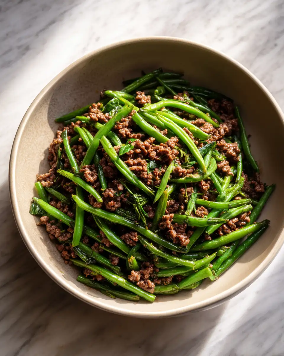Hearty Ground Beef and Green Beans Recipe for Easy Weeknight Dinners 7 Final dish - Hearty Ground Beef and Green Beans Recipe for Easy Weeknight Dinners