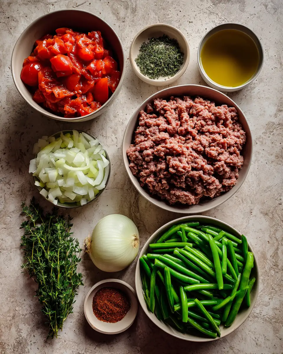 Hearty Ground Beef and Green Beans Recipe for Easy Weeknight Dinners 5 Ingredients for Hearty Ground Beef and Green Beans Recipe for Easy Weeknight Dinners