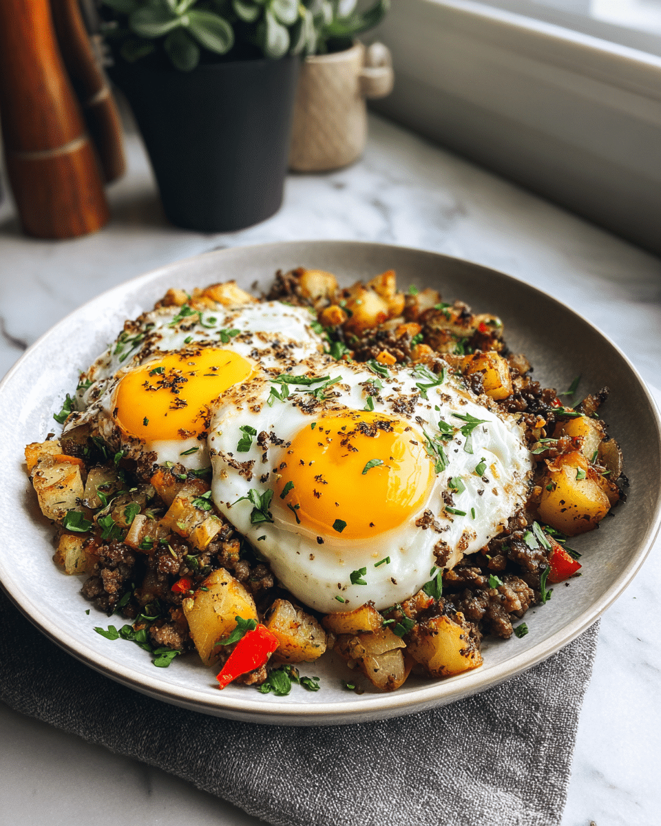 Final dish - Ultimate Comfort Food Ground Beef Hash Recipe You Need to Try