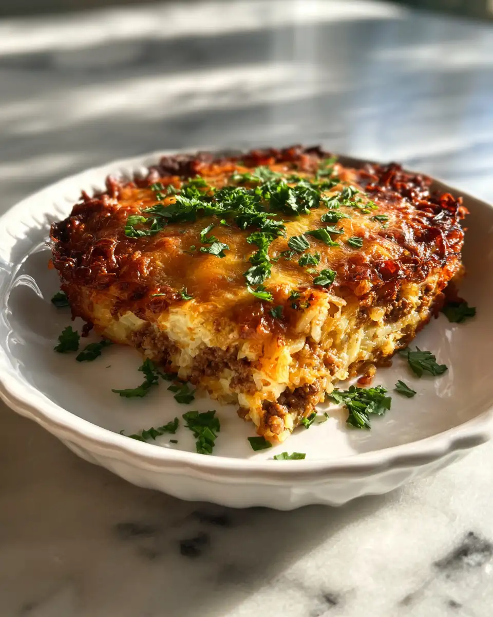 Final dish - Ultimate Ground Beef Hashbrown Casserole Recipes for Comfort Food Lovers