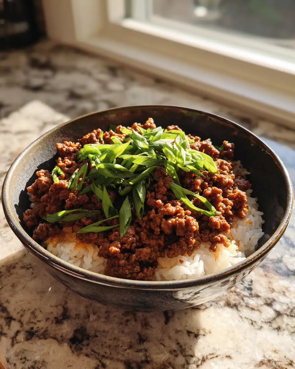 Final dish - Spice Up Dinner with a Flavor-Packed Ground Beef Hot Honey Bowl