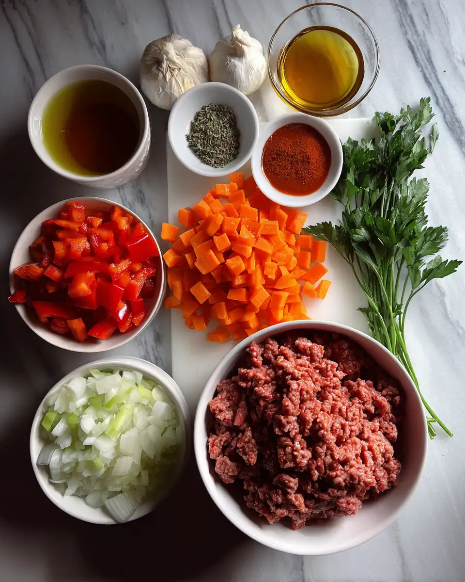 Ingredients for 10 Healthy Ground Beef Ideas That Will Transform Your Dinner Routine