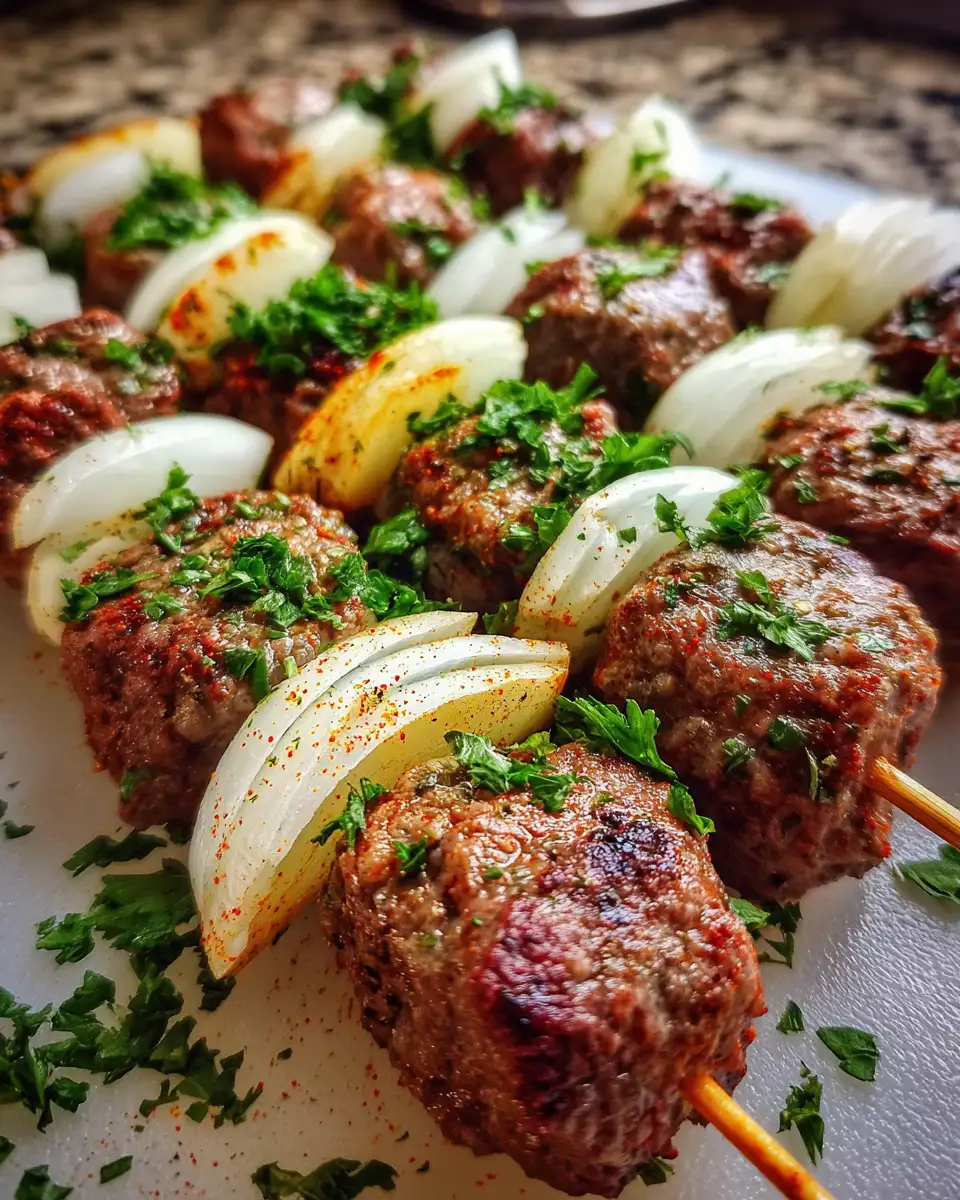 Ingredients for Sizzling Ground Beef Kabobs on the Grill That Will Wow Your Taste Buds