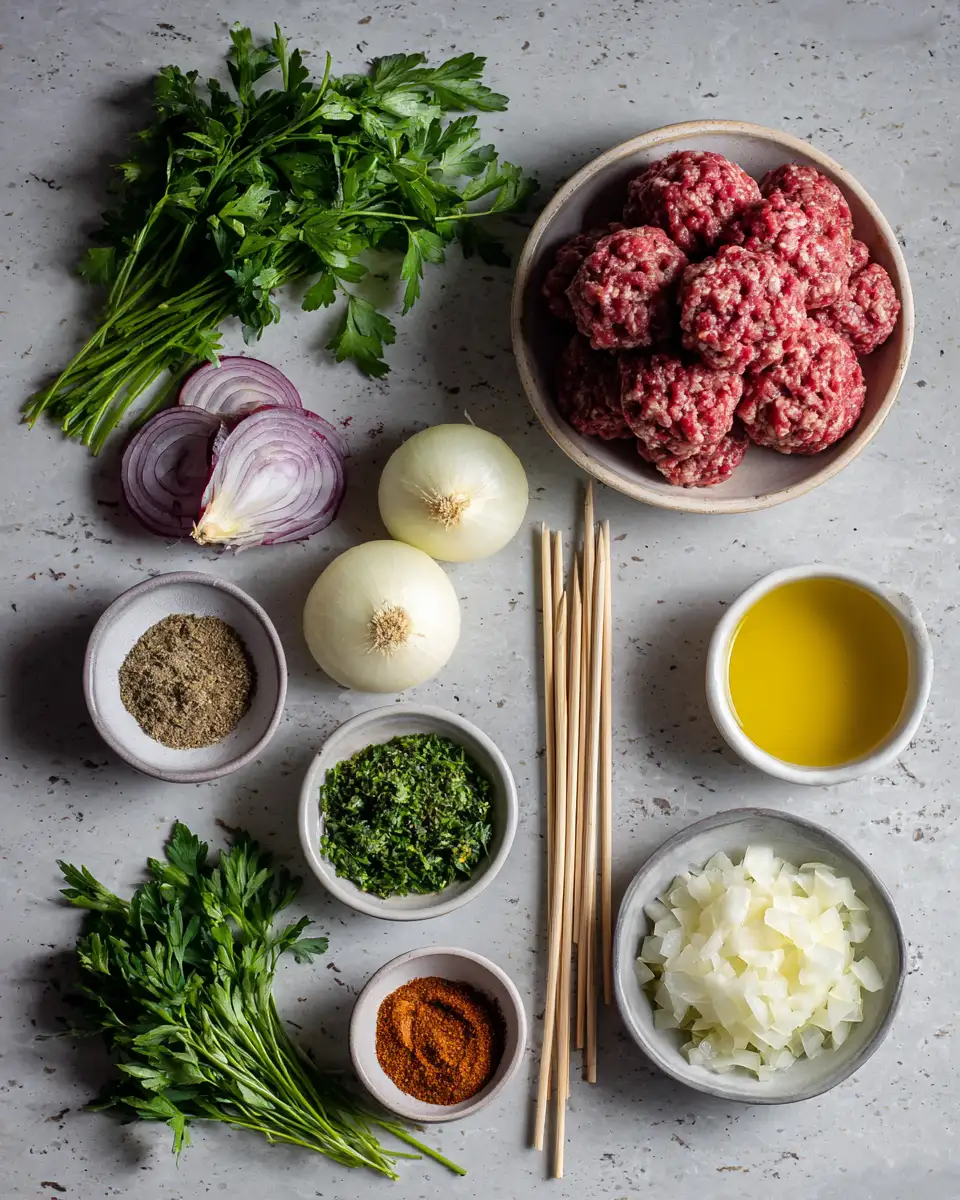 Ingredients for Irresistible Ground Beef Kebab Recipes to Savor This Season