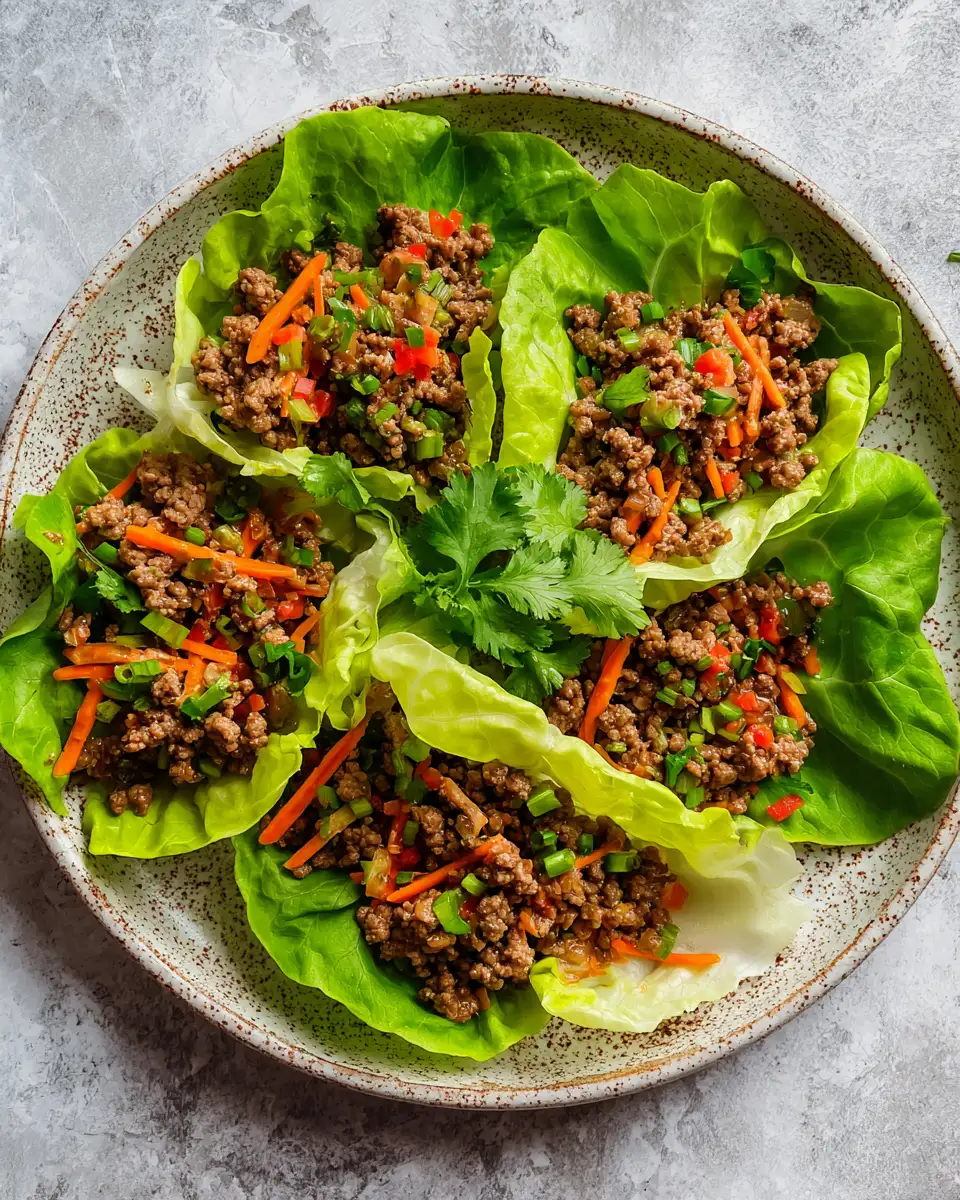 Final dish - Easy and Delicious Ground Beef Lettuce Wraps You’ll Love