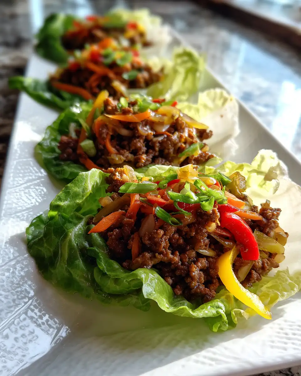 Healthy and Delicious Ground Beef Lettuce Wraps for a Light Meal - Featured Image