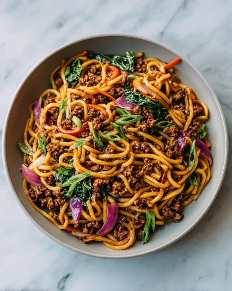 Savory Ground Beef Lo Mein Recipe That Will Wow Your Taste Buds - Featured Image