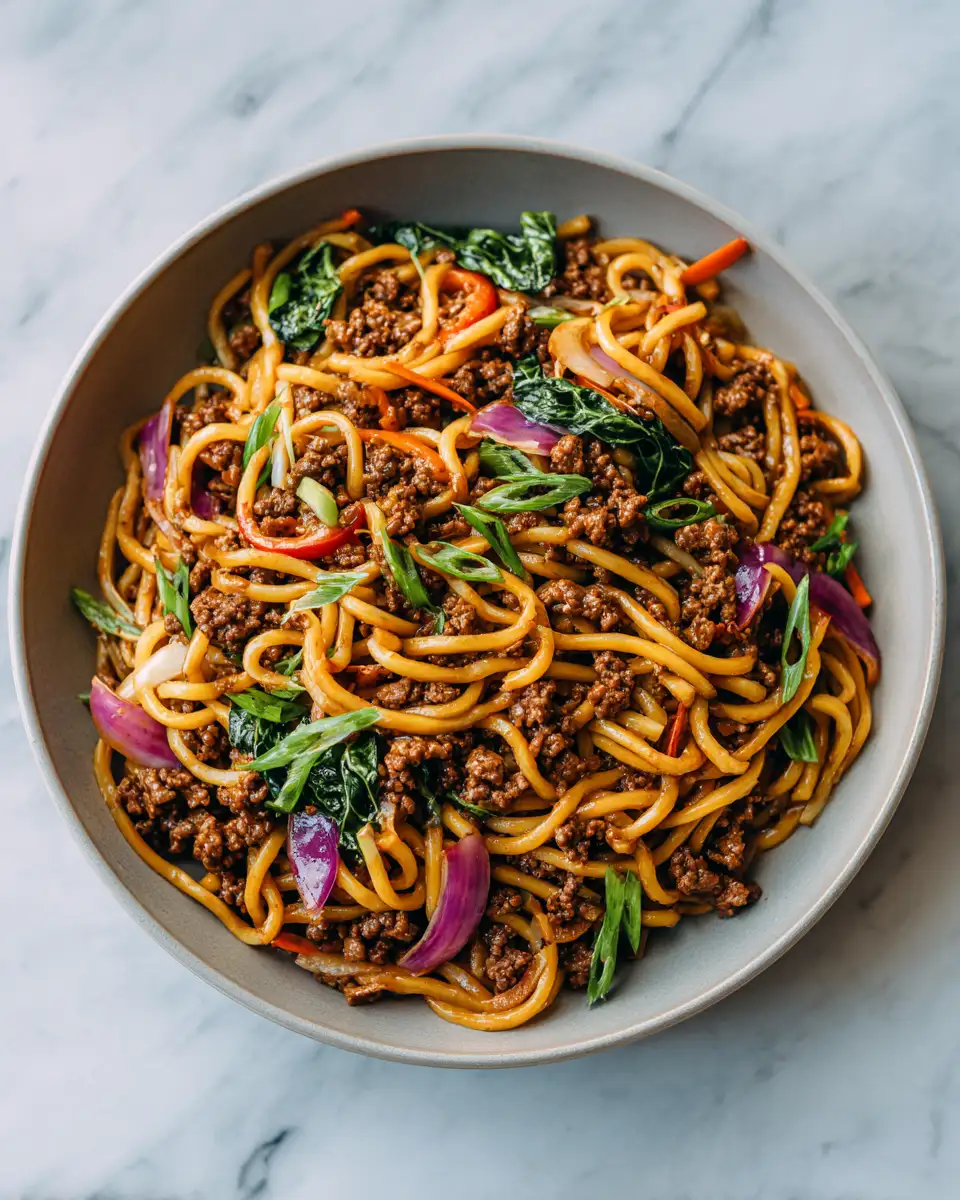 Savory Ground Beef Lo Mein Recipe That Will Wow Your Taste Buds - Featured Image