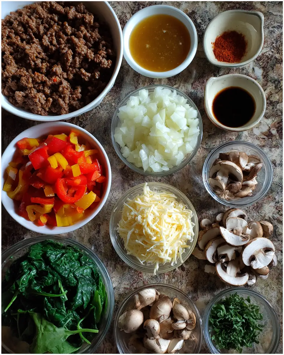 Ingredients for Savory Ground Beef Low Carb Recipes That Make Healthy Eating Delicious