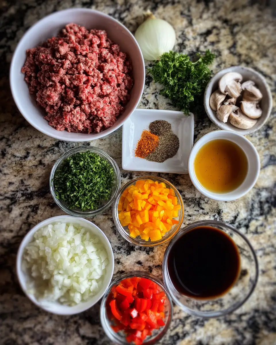 Ingredients for 10 Delicious Ground Beef Lunch Ideas to Spice Up Your Midday Meals