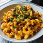 Ultimate Comfort Food Ground Beef Mac N Cheese Recipe - Featured Image