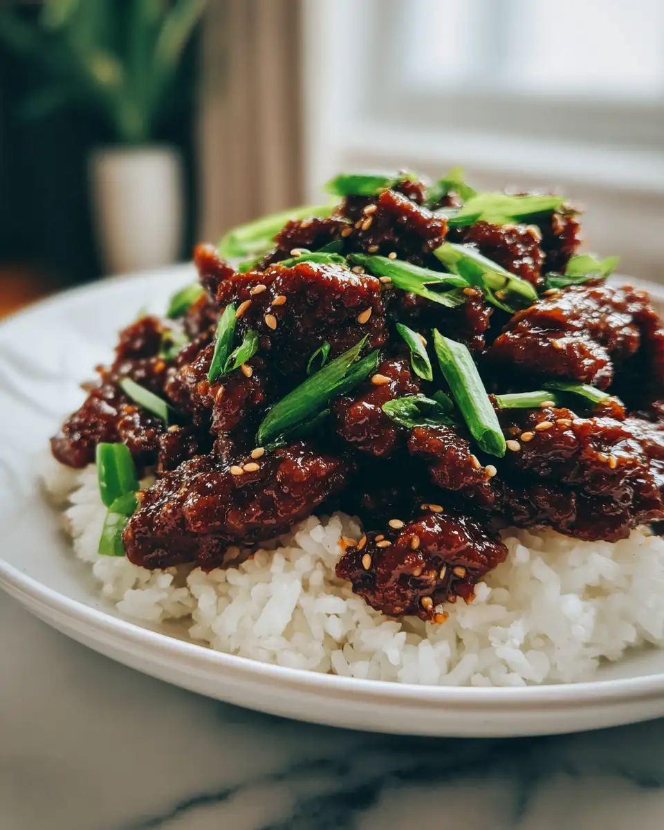 Easy and Delicious Ground Beef Mongolian Beef Recipe You Need to Try - Featured Image