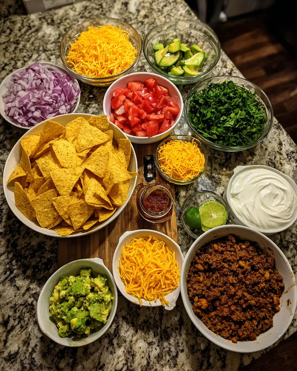 Ingredients for Ultimate Ground Beef Nachos Recipe That Will Steal the Show