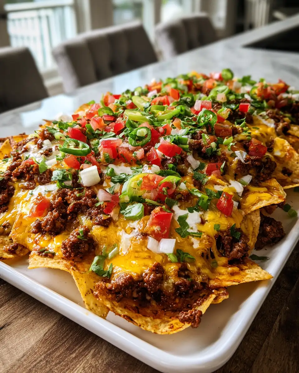 Easy Ground Beef Nachos Recipe for a Crowd-Pleasing Snack - Featured Image