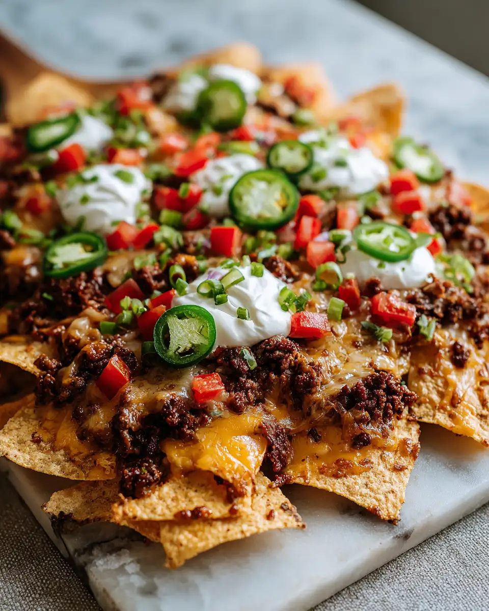 Easy Ground Beef Nachos Recipe for a Crowd-Pleasing Snack 7 Final dish - Easy Ground Beef Nachos Recipe for a Crowd-Pleasing Snack