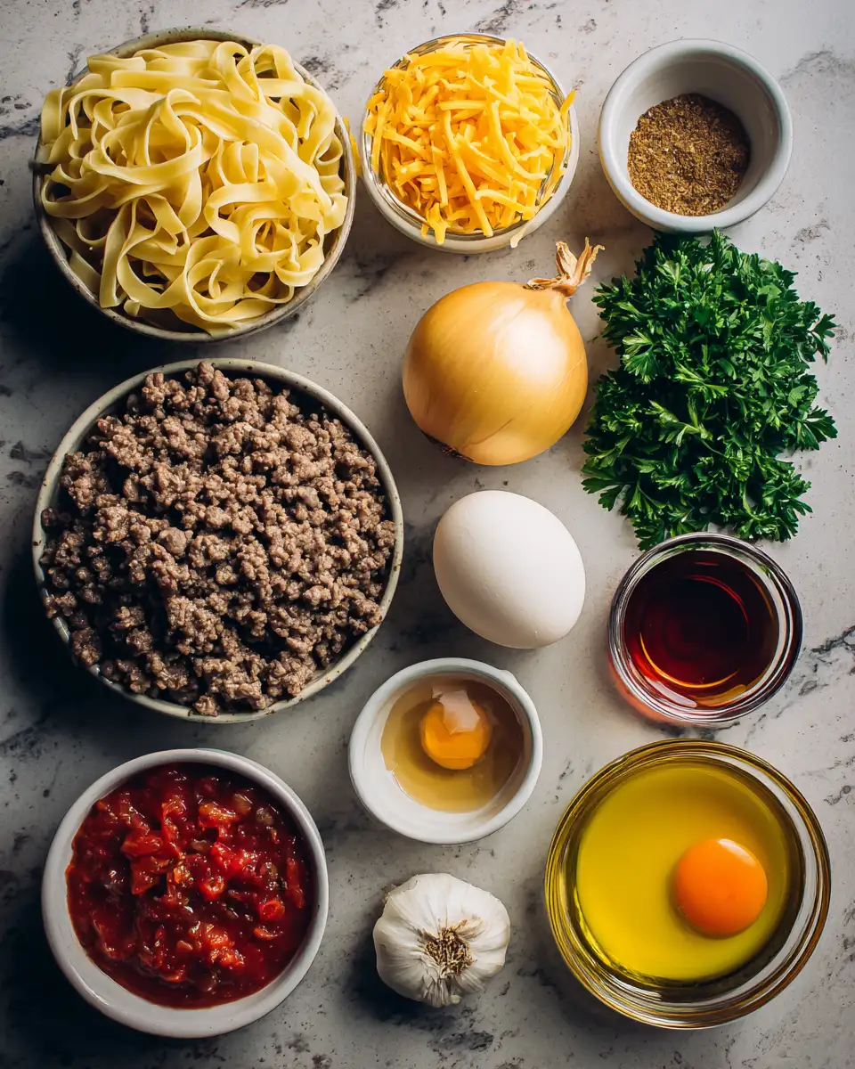 Ingredients for Savory Ground Beef Noodles Recipe You Need to Try Tonight