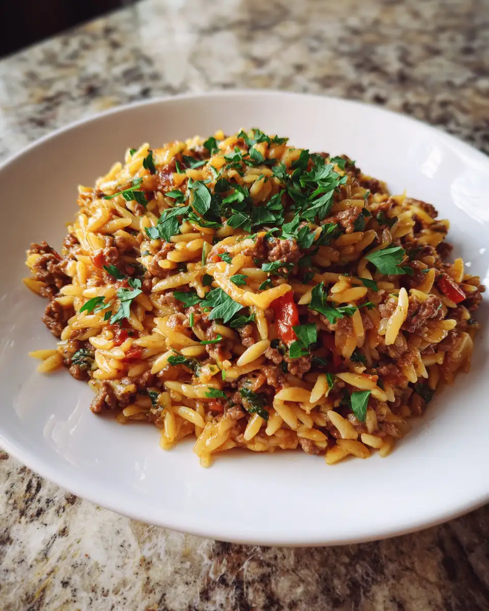 Final dish - Hearty and Delicious Ground Beef Orzo Recipe You Need to Try