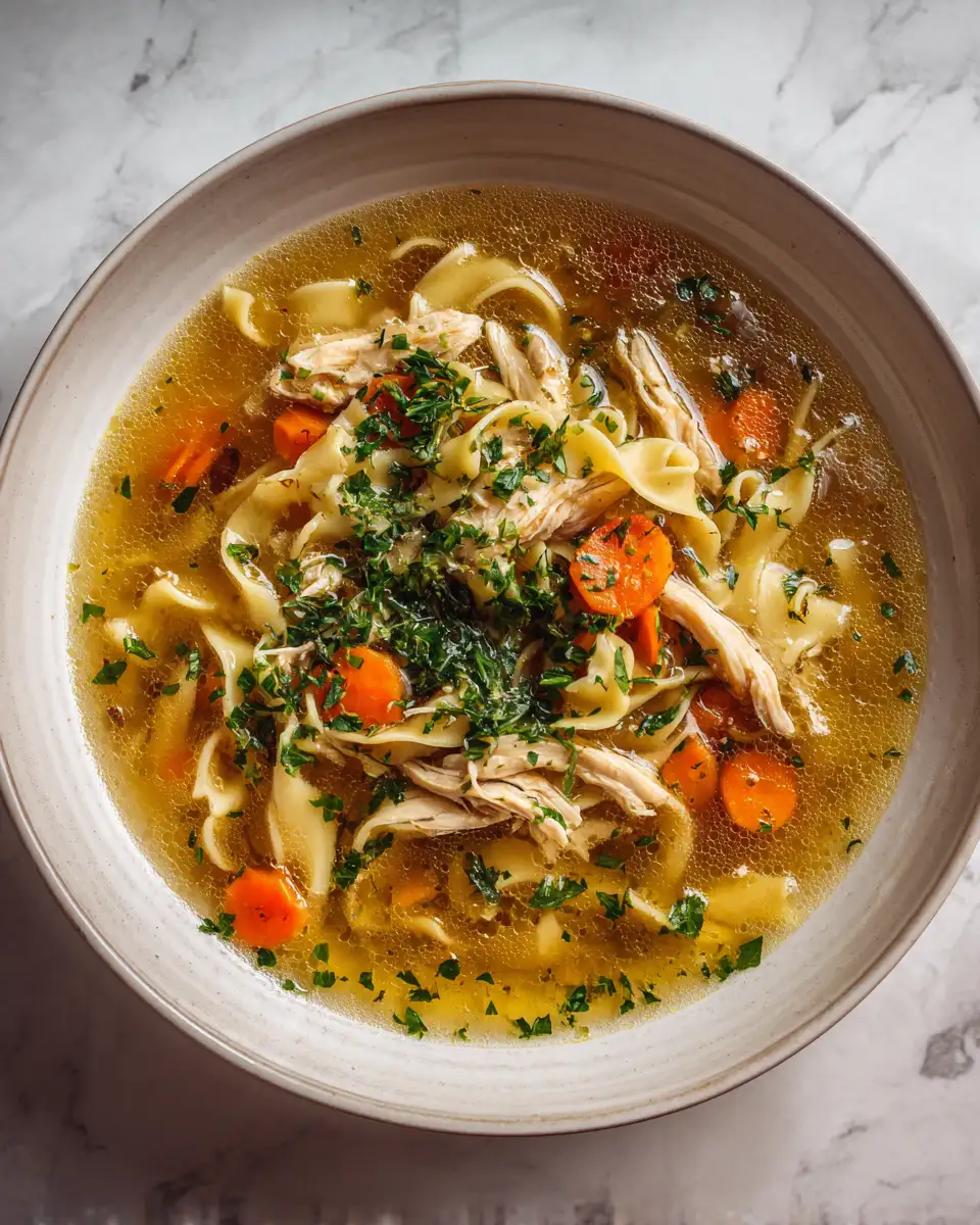 Final dish - The Ultimate Homemade Chicken Noodle Soup Recipe to Warm Your Soul